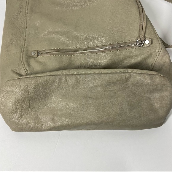 Leibeskind Berlin Taupe Soft Leather Hobo Crossbody - Picture 9 of 10